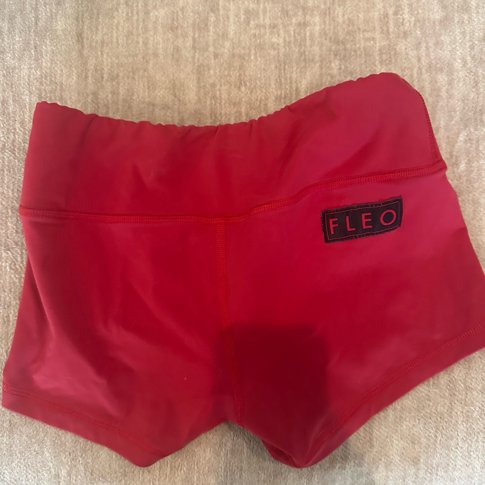 Red Fleo Shorts